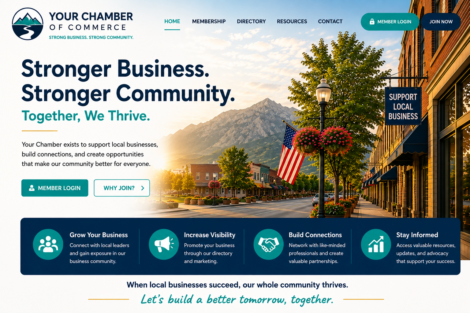 Member directory search interface